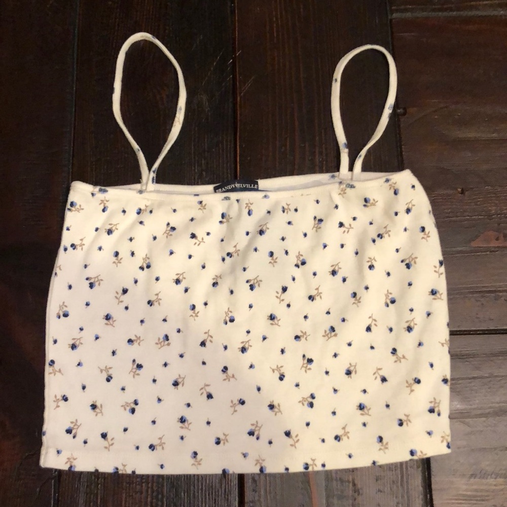 Never Worn Brandy Melville floral tank